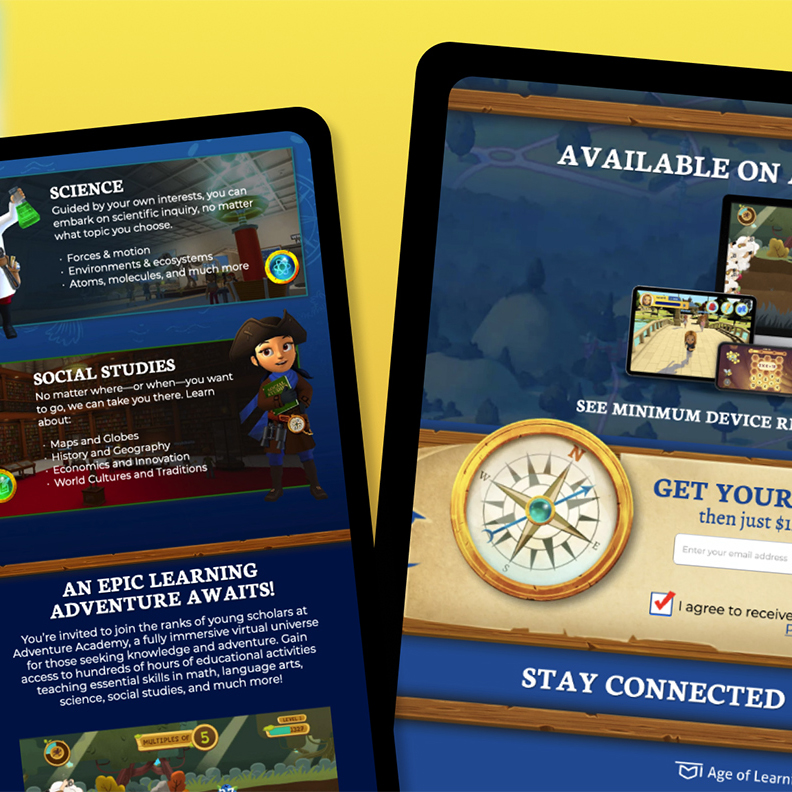 Adventure Academy Website